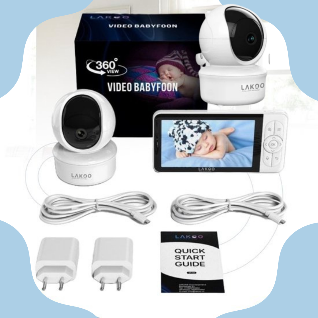 LAKOO babyfoon "Emma" - camera en monitor - met app - 2 camera's