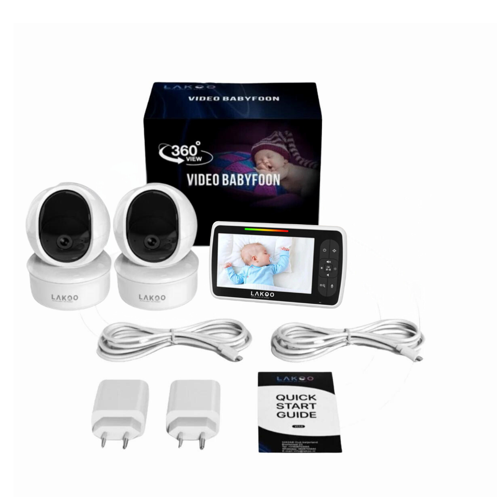 LAKOO babyfoon “Mikky” - camera en monitor - 2 camera's