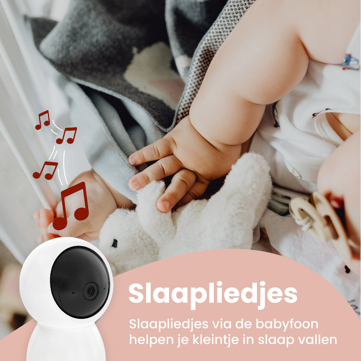 LAKOO babyfoon "Levi" - camera met app - losse camera / uitbreidingsset (Kitty/Levi) - wit