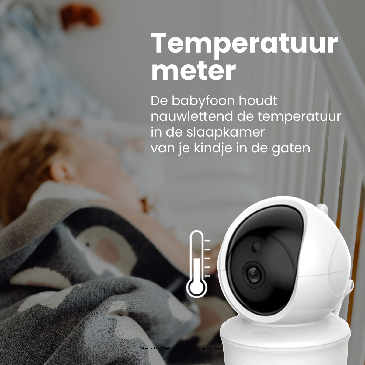 LAKOO babyfoon "Mikky" - camera en monitor - 4 camera's