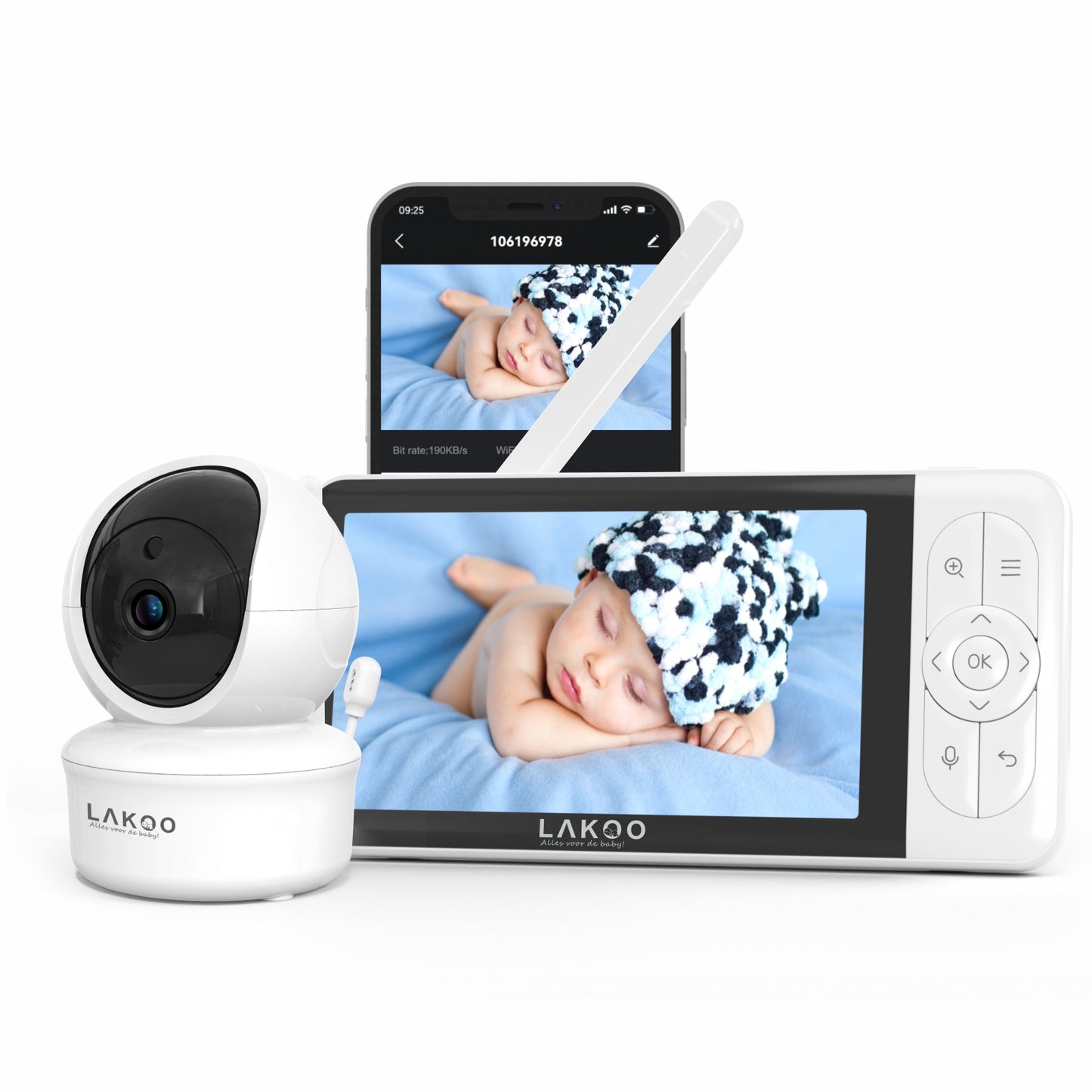 Lakoo® - Babyfoon met Camera PRO 6