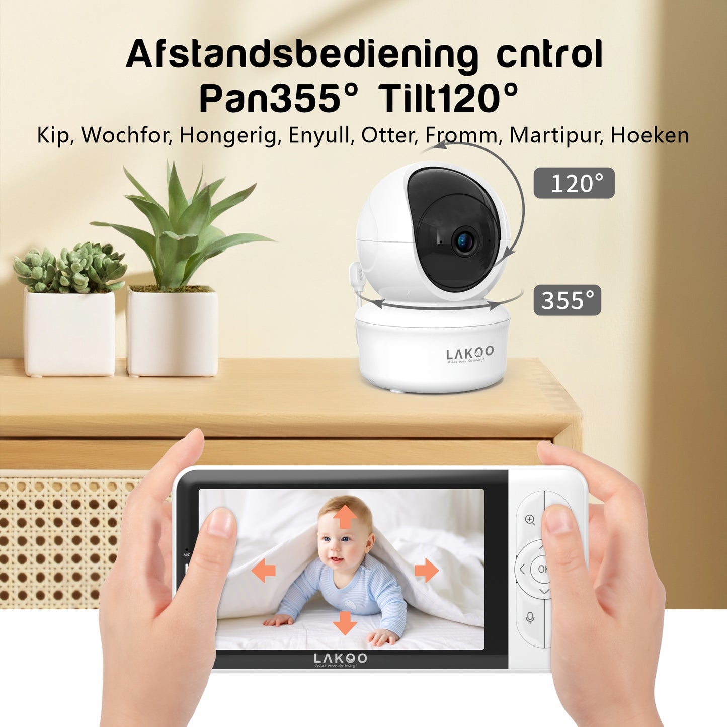 Lakoo® - Babyfoon met Camera PRO 6