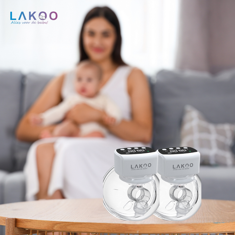 LAKOO® - Cordless Double Electric Breast Pump 2 pack