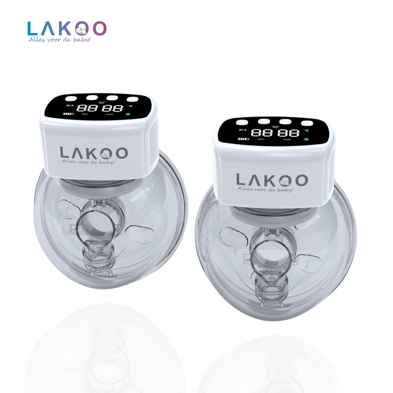 LAKOO® - Cordless Double Electric Breast Pump 2 pack