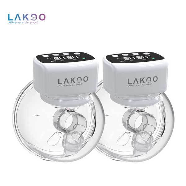 LAKOO® - Cordless Double Electric Breast Pump 2 pack