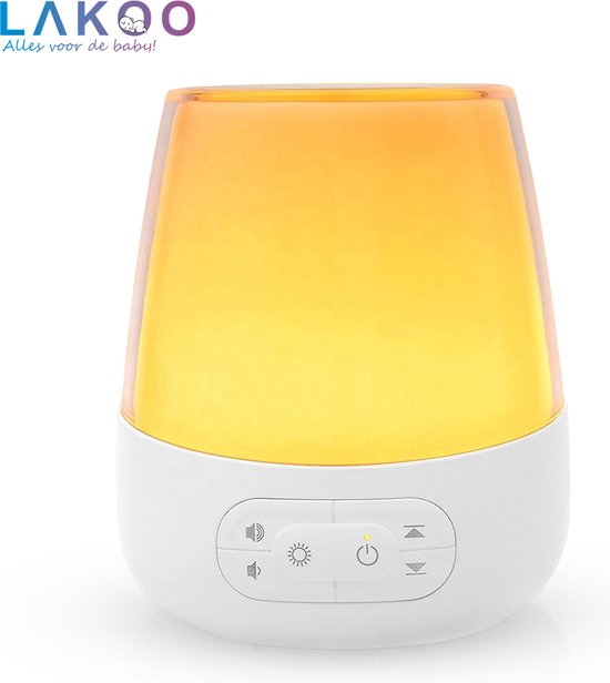 Lakoo® - White noise machine-baby - With lamp 8 Different colors - 20 different sounds - with timer - White noise machine