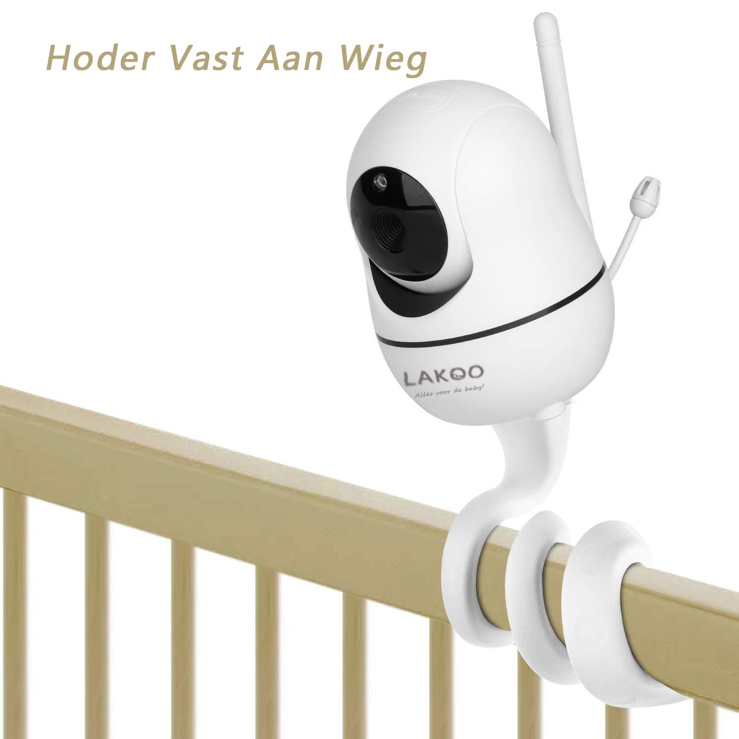 Lakoo® Babyfoonhouder - Verstelbare en Flexibele Standaard / Houder met Schroefdraad voor Veilige Monitoring van je Baby