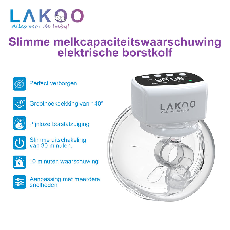 LAKOO® - Dubbele borstkolf - Handkolf - Elektrische borstkolf - Borstkolf