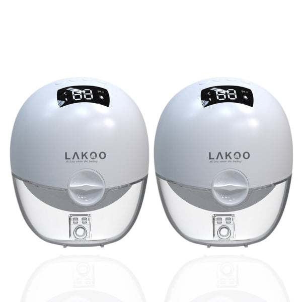 LAKOO® - Cordless Double Electric Breast Pump 2 pack