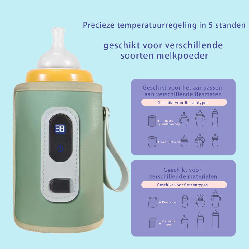 Groen Flessenwarmer