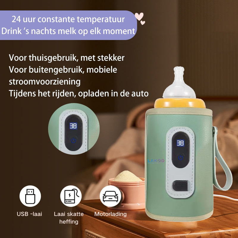 Groen Flessenwarmer