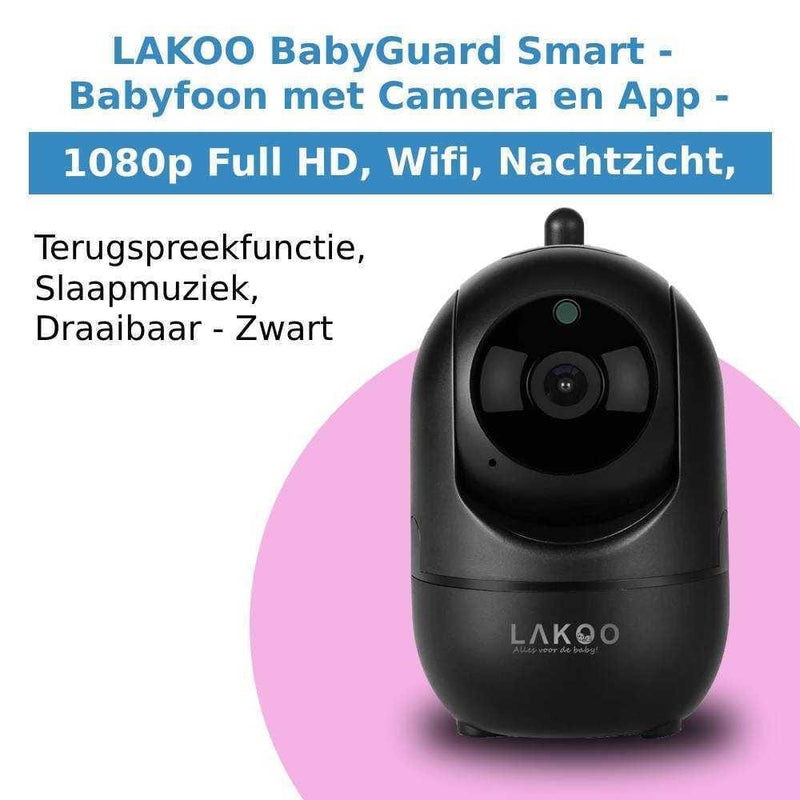 Lakoo – Babyphone mit Kamera und App – WLAN – FULL HD 3er-Pack