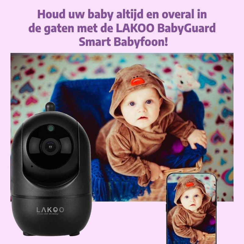 Lakoo – Babyphone mit Kamera und App – WLAN – FULL HD 3er-Pack