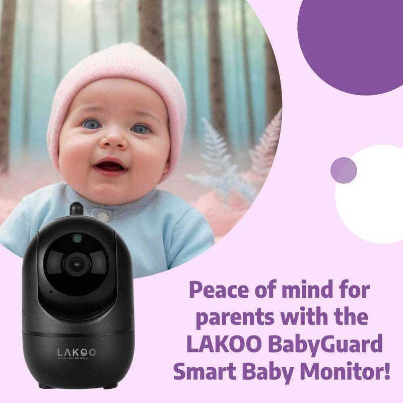 Lakoo - Babyfoon met Camera en App - WiFi - FULL HD  3 pack