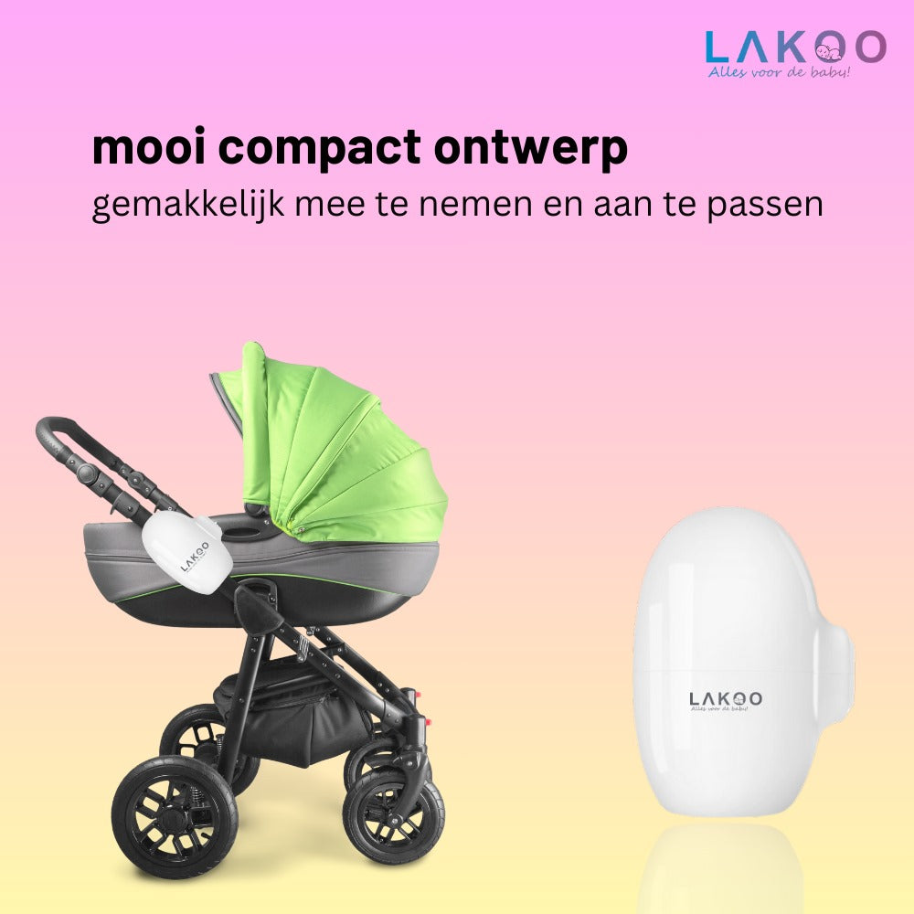 Lakoo baby smart babyfoon met lakoo baby flesswarmer met lakoo baby rocker combi deal 6