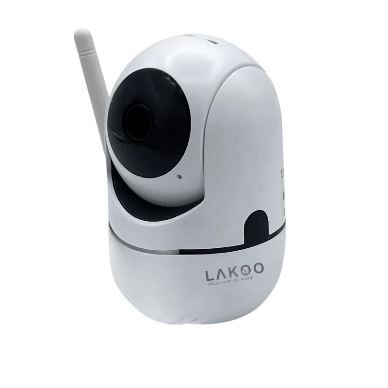 Lakoo® BabyGuard Smart - Dog camera - expandable - Security camera - Baby monitor with Camera and App FREE - 1080p Full HD - Security camera for indoors - WiFi - Night vision - talk-back function Rotatable