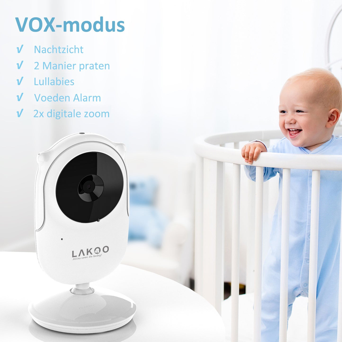 LAKOO Babyfoon MiniGuard Vision C Kleincompact Goedkoopte