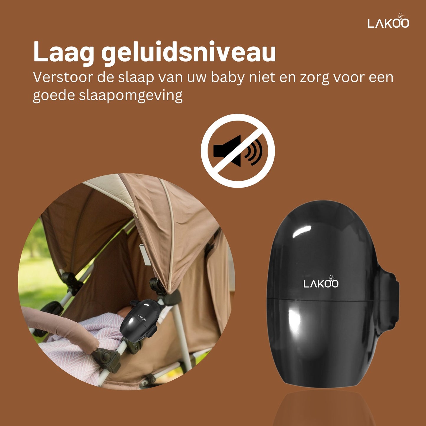 Lakoo Babyrocker  Zwart