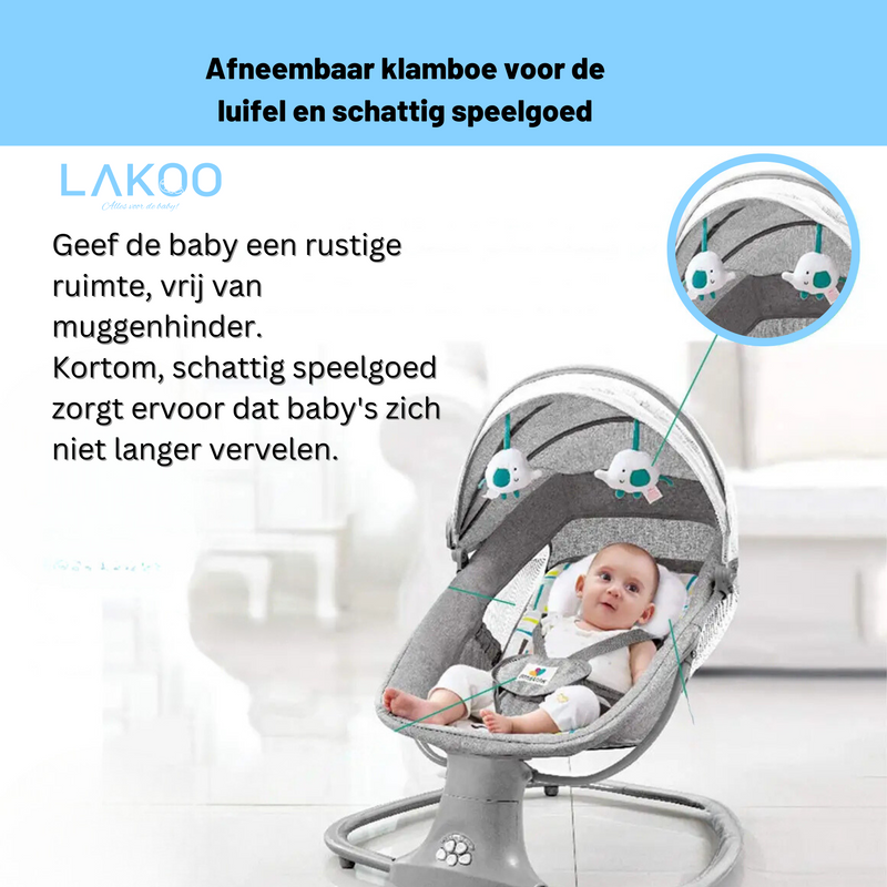 Lakoo Babyschommel Elektrische Roze