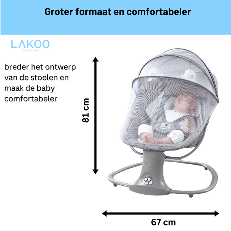 Lakoo Babyschommel Elektrische Roze