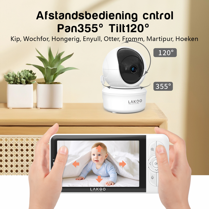 Lakoo Pro 6 Babyfoon met camera en app  2 Pack