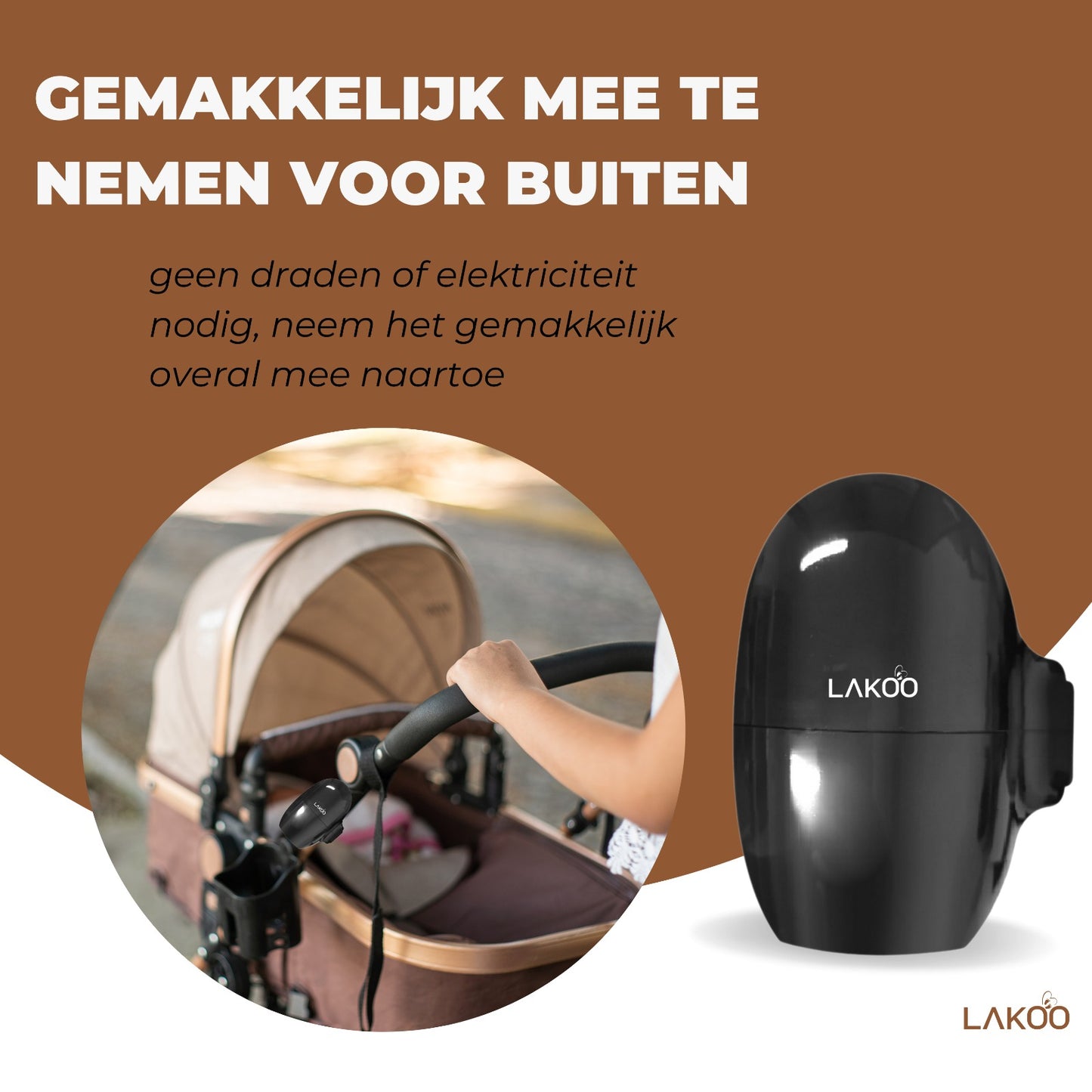 Lakoo Babyrocker  Zwart