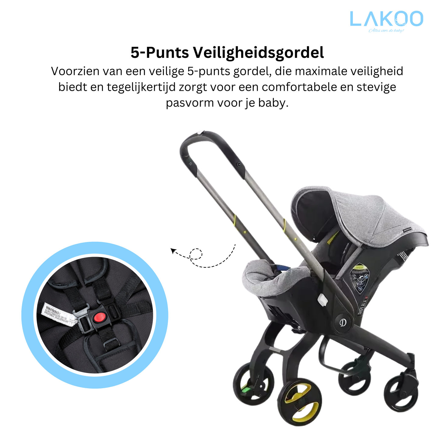 Lakoo Kinderwagen 4 in 1 kinderwagen