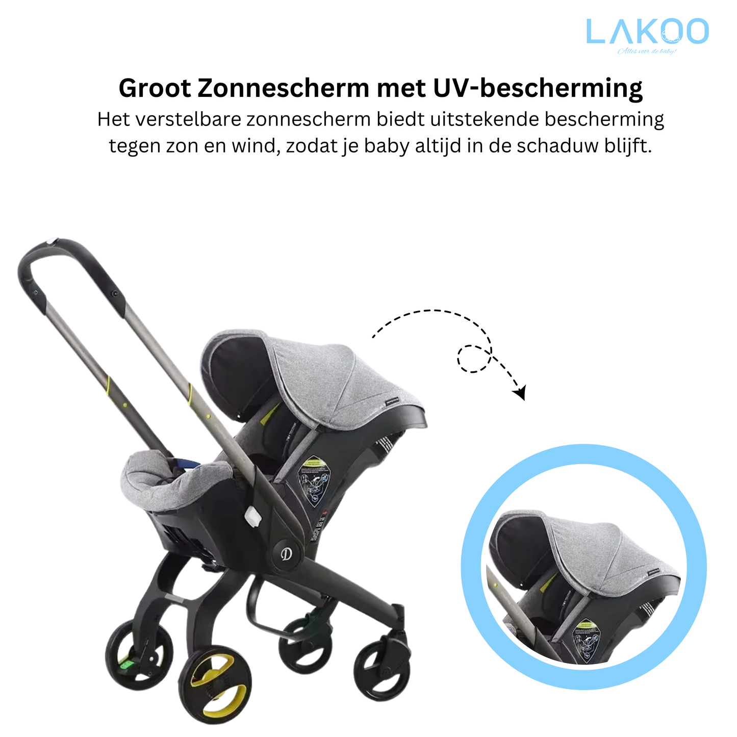 Lakoo Kinderwagen 4 in 1 kinderwagen