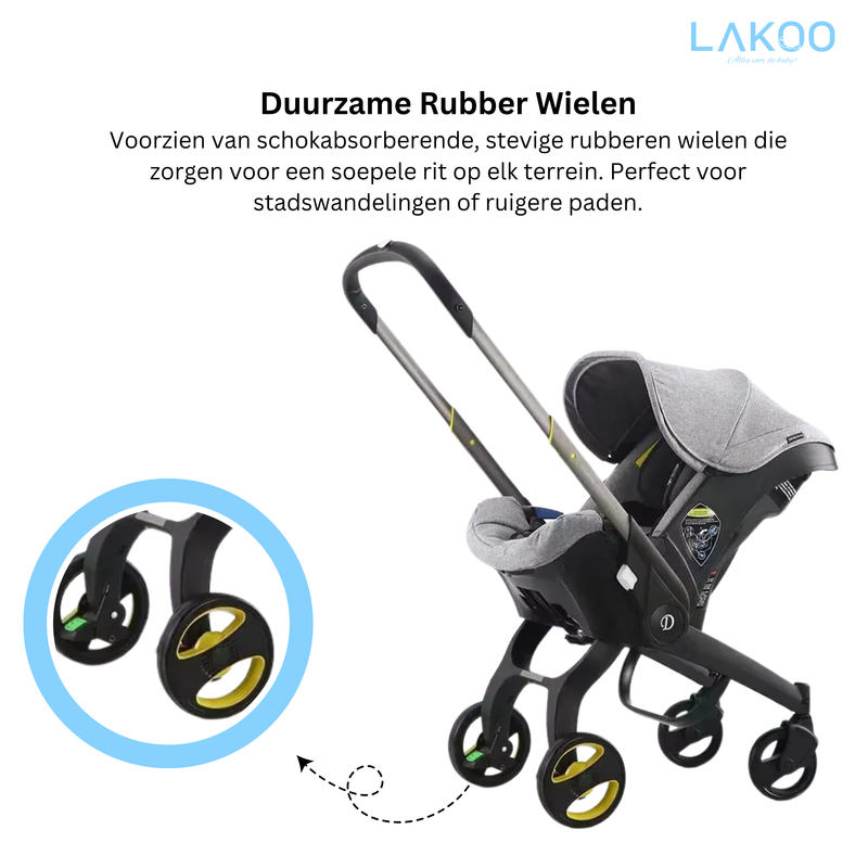 Lakoo Kinderwagen 4 in 1 kinderwagen