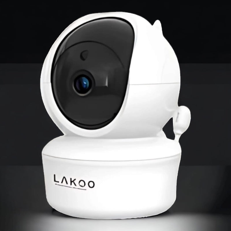 Lakoo® BabyGuard – Überwachungskamera – Hundekamera – Babyphone mit Kamera und App – 720HD – WLAN – Nachtsicht – Bewegungserkennung – Talkback-Funktion – Drehbar – Innenüberwachungskamera – Schlafmusik – 3 Stück