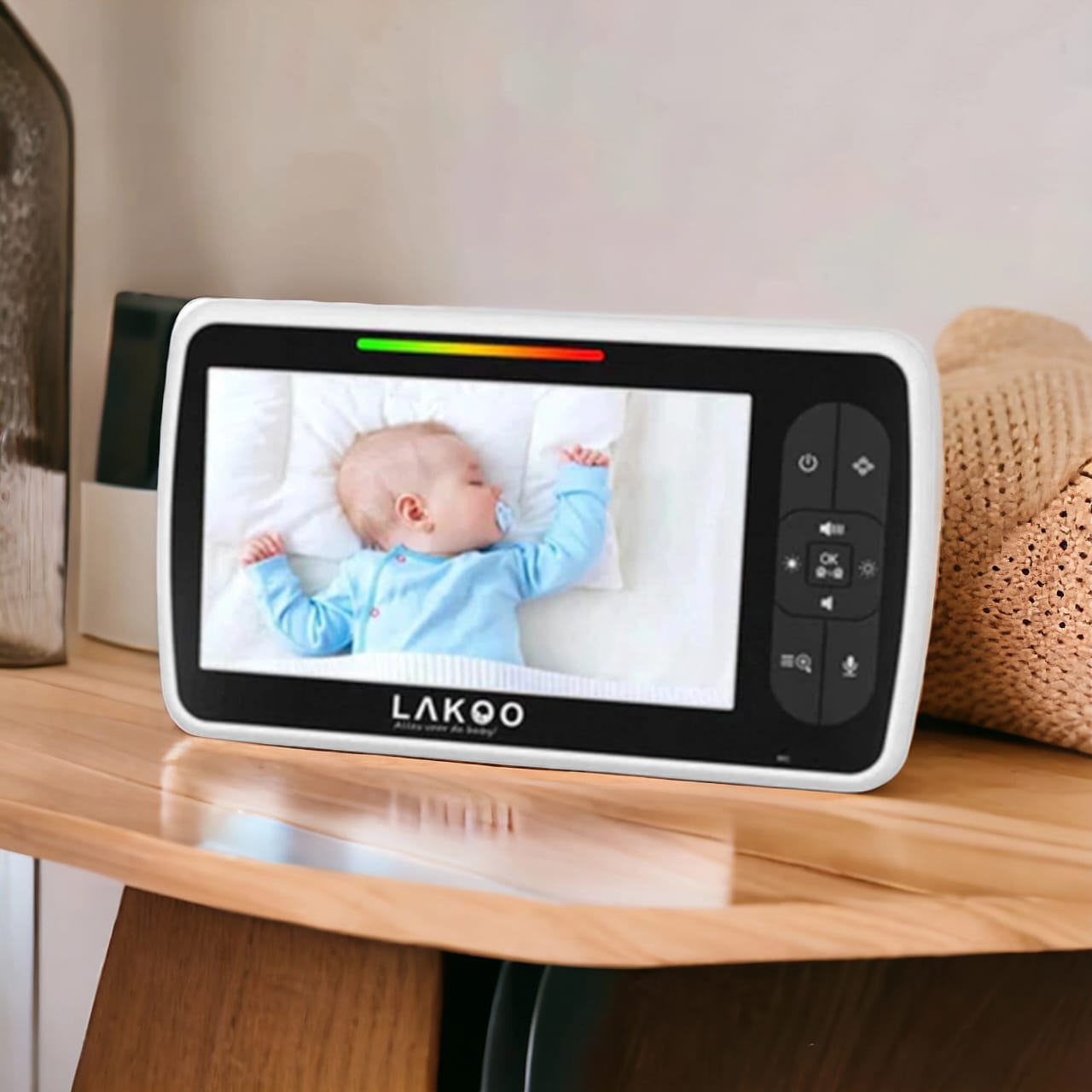 Lakoo BabyGuard HD PRO met monitor met lakoo baby flesswarmer met lakoo baby rocker combi deal 8