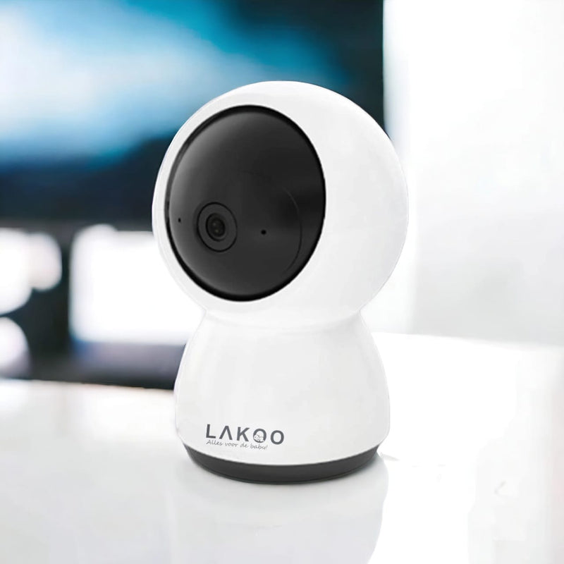 Lakoo® BabyGuard - Security camera - Dog camera - Baby monitor with Camera and app - 720HD - WiFi - Night vision - Motion detection - Talk-back function - Rotatable - Indoor surveillance camera - sleep music