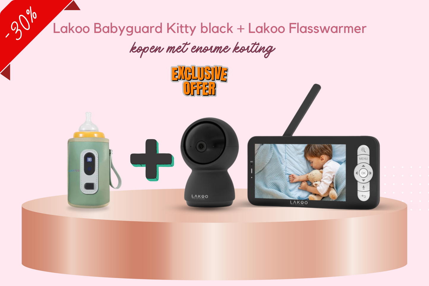 Lakoo baby Kitty Black and Lakoo baby Bottle warmer combo deal 3