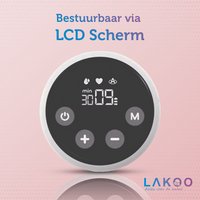 LAKOO Handfreie Milchpumpe – einseitige elektrische Milchpumpe – 3 Modi – Abpumpen und Massage – bequem mit weichen und flexiblen Brustbechern – kabellos und einfach zu transportieren